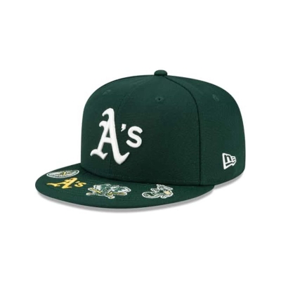 Sapca New Era Oakland Athletics MLB Visor Hit 59FIFTY Fitted - Verzi